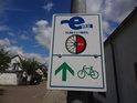 Spolehlivá značka labské cyklostezky Elberadweg, Steckby.