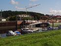 Rampa k dolní části osobního přístavu Boizenburg.