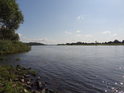Pravý břeh Labe hluboko pod městem Boizenburg.