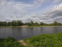 Alte Elbe na svém počátku, Magdeburg.