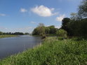 Poslední úsek Alte Elbe, než splyne se Stromelbe, Herrenkrug.