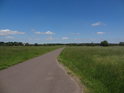 Asfaltová cesta na Hehenwarthe coby cyklostezka.