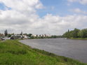Stromelbe se blíží k centru města Magdeburg.