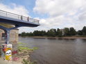 Levobřežní vyhlídka nad Stromelbe, Magdeburg.