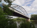 Jerusalembrücken pohledem zespoda, Stromelbe, Magdeburg.