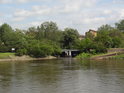 Pravobřežní zátoka na Stromelbe, Magdeburg.