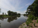 Hafen Mühlberg, přístav v pravobřežním zálivu Labe.