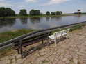 Labe mezi městy Riesa a Mühlberg/Elbe