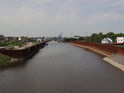 Hafen Riesa, přístav se nachází v levobřežním zálivu Labe v ústí potoka Dölnitz.