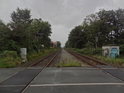 Železniční přejezd v obci Altenbruch na trati Hamburg – Cuxhaven.