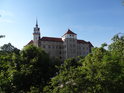 Schloss Hartenfels Torgau pohledem z nájezdu na most.