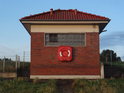 Vodohospodářský domeček u Wassersportverein Hetlingen. 