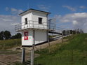 Vodohospodářská věž při pravém břehu Labe pod obcí Kollmar.