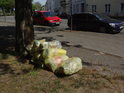 V Německu se velice často domovní odpad ukládá do pytlů a připravuje na ulici k odvozu. A to i ve městech.